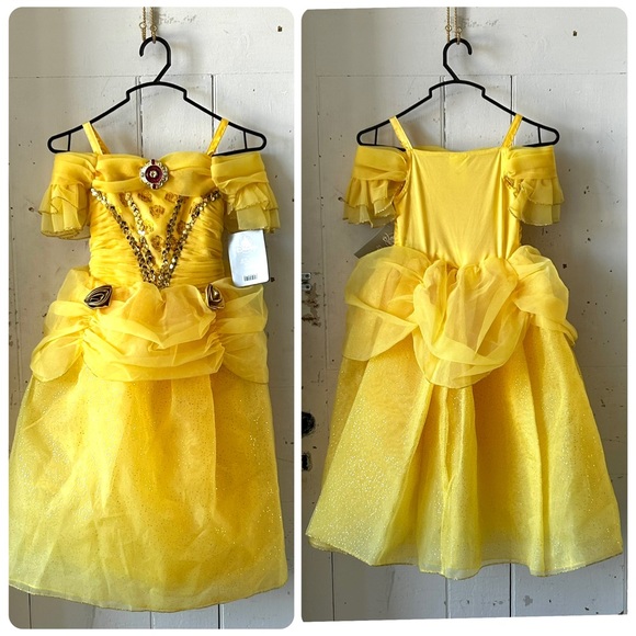 Disney Princess Belle Beauty and the Beast Dress Costume Cosplay NWT - Picture 1 of 16